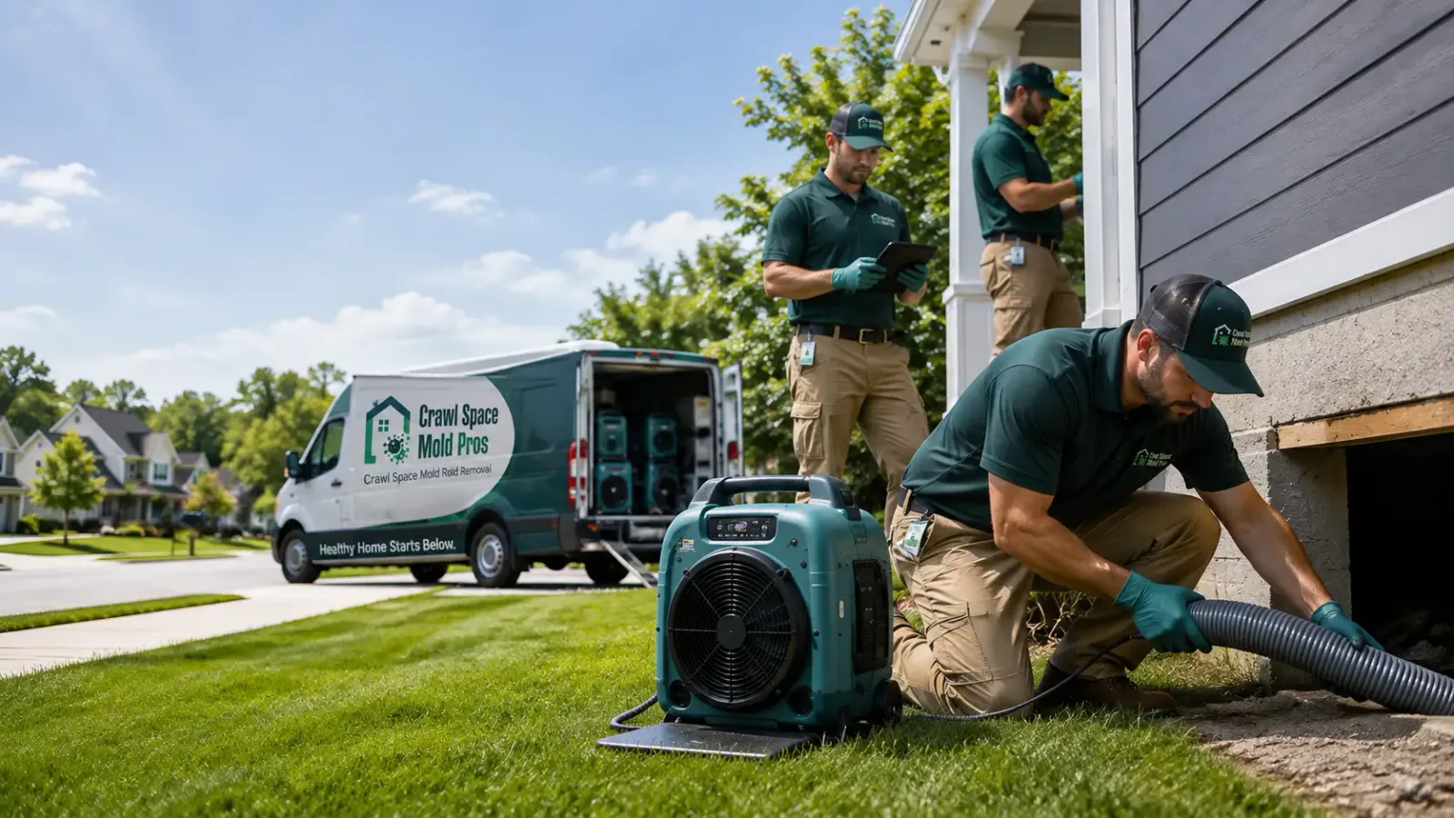 Crawl Space Mold Removal in Pine Village, IN
